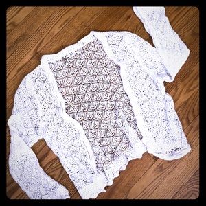🌻❤️🌻White crocheted open front cardigan🌻❤️🌻